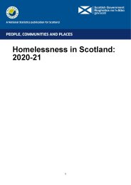 Homelessness in Scotland: 2020-21