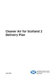 Cleaner air for Scotland 2. Delivery plan