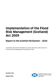 Implementation of the Flood Risk Management (Scotland) Act 2009. Report to the Scottish Parliament - 2020