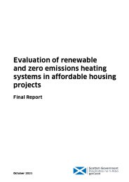 Evaluation of renewable and zero emissions heating systems in affordable housing projects. Final report