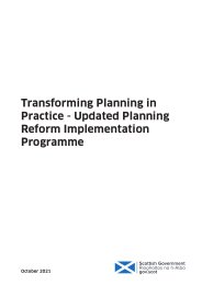 Transforming planning in practice - updated planning reform implementation programme