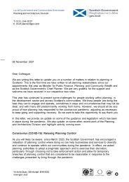 Chief planner letter: stakeholder update - November 2021