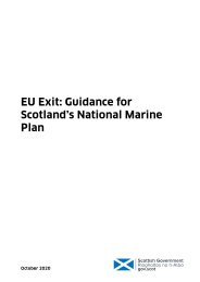 EU exit: guidance for Scotland's national marine plan