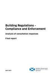 Building regulations - compliance and enforcement. Analysis of consultation responses. Final report