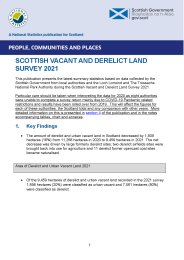 Scottish vacant and derelict land survey 2021