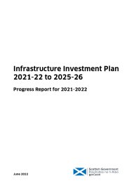 Infrastructure investment plan 2021-2022 to 2025-2026. Progress report for 2021-2022