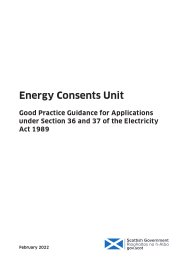 Good practice guidance for applications under section 36 and 37 of the Electricity Act 1989