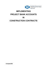 Implementing project bank accounts in construction contracts