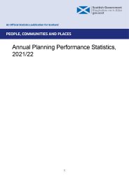 Annual planning performance statistics, 2021/22