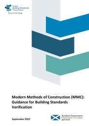 Modern methods of construction (MMC): Guidance for building standards verification