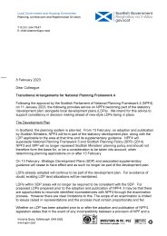 Transitional arrangements for national planning framework 4