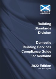 Domestic building services compliance guide for Scotland. 2022 edition. V1.1 - February 2023