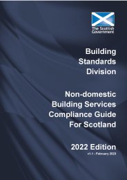 Non-domestic building services compliance guide for Scotland. 2022 edition. V1.1 - February 2023