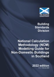 National calculation methodology (NCM) modelling guide for non-domestic buildings in Scotland. 2022 edition. V1.2 - February 2023