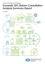 Heat in buildings strategy. Domestic EPC reform consultation analysis summary report