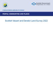 Scottish vacant and derelict land survey 2022