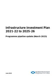 Infrastructure investment plan 2021-22 to 2025-26. Programme pipeline update (March 2023)