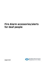 Fire alarm accessories/alerts for deaf people