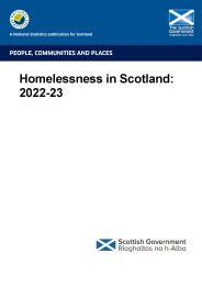 Homelessness in Scotland: 2022-23