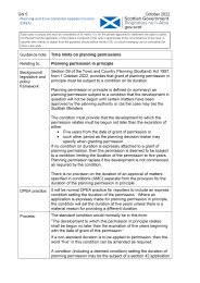 Time limits on planning permissions