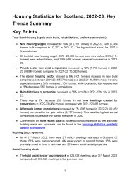 Housing statistics for Scotland, 2022-23: key trends summary