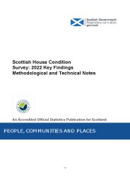 Scottish house condition survey: 2022 key findings. Methodological and technical notes