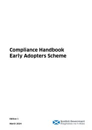 Compliance handbook. Early adopters scheme