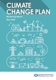 Climate change plan. Monitoring report