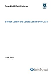 Scottish vacant and derelict land survey 2023