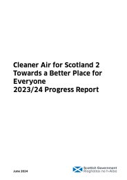 Cleaner air for Scotland 2. Towards a better place for everyone. 2023/24 progress report