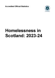 Homelessness in Scotland: 2023-24