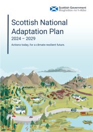 Scottish national adaptation plan 2024-2029