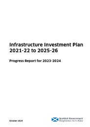 Infrastructure investment plan 2021-22 to 2025-26. Progress report for 2023-2024