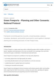 Green freeports - planning and other consents: national protocol