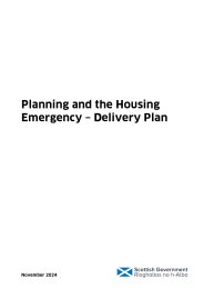 Planning and the housing emergency - delivery plan