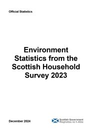 Environment statistics from the Scottish Household Survey 2023