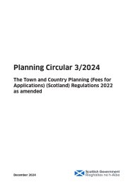 Town and Country Planning (Fees for Applications) (Scotland) Amendment Regulations 2024