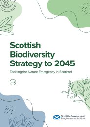 Scottish biodiversity strategy to 2045. Tackling the nature emergency in Scotland