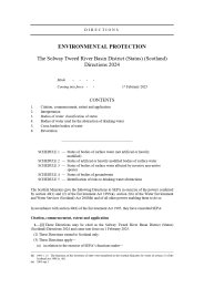 Solway Tweed River Basin District (Status) (Scotland) Directions 2024