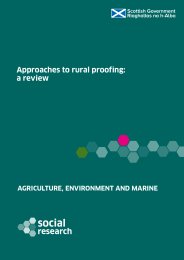 Approaches to rural proofing: a review