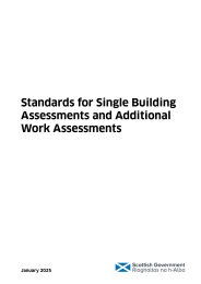 Standards for single building assessments and additional work assessments