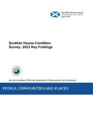 Scottish house condition survey: 2023 key findings