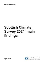Scottish climate survey 2024: main findings