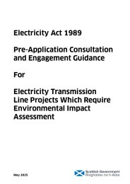Electricity Act 1989. Pre-application consultation and engagement guidance for electricity transmission line projects which require Environmental Impact Assessment