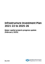 Infrastructure investment plan 2021-22 to 2025-26. Major capital projects progress update (February 2025)