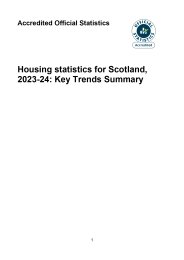 Housing statistics for Scotland, 2023-24: key trends summary