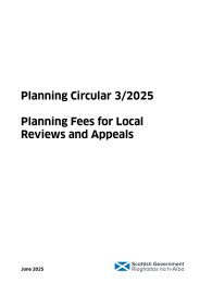 Planning fees for local reviews and appeals