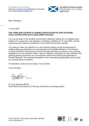Town and Country Planning (Notification of Applications) (Coal Extraction) (Scotland) Direction 2025