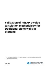 Validation of RdSAP u-value calculation methodology for traditional stone walls in Scotland
