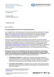 Housing emergency action plan and the planning system